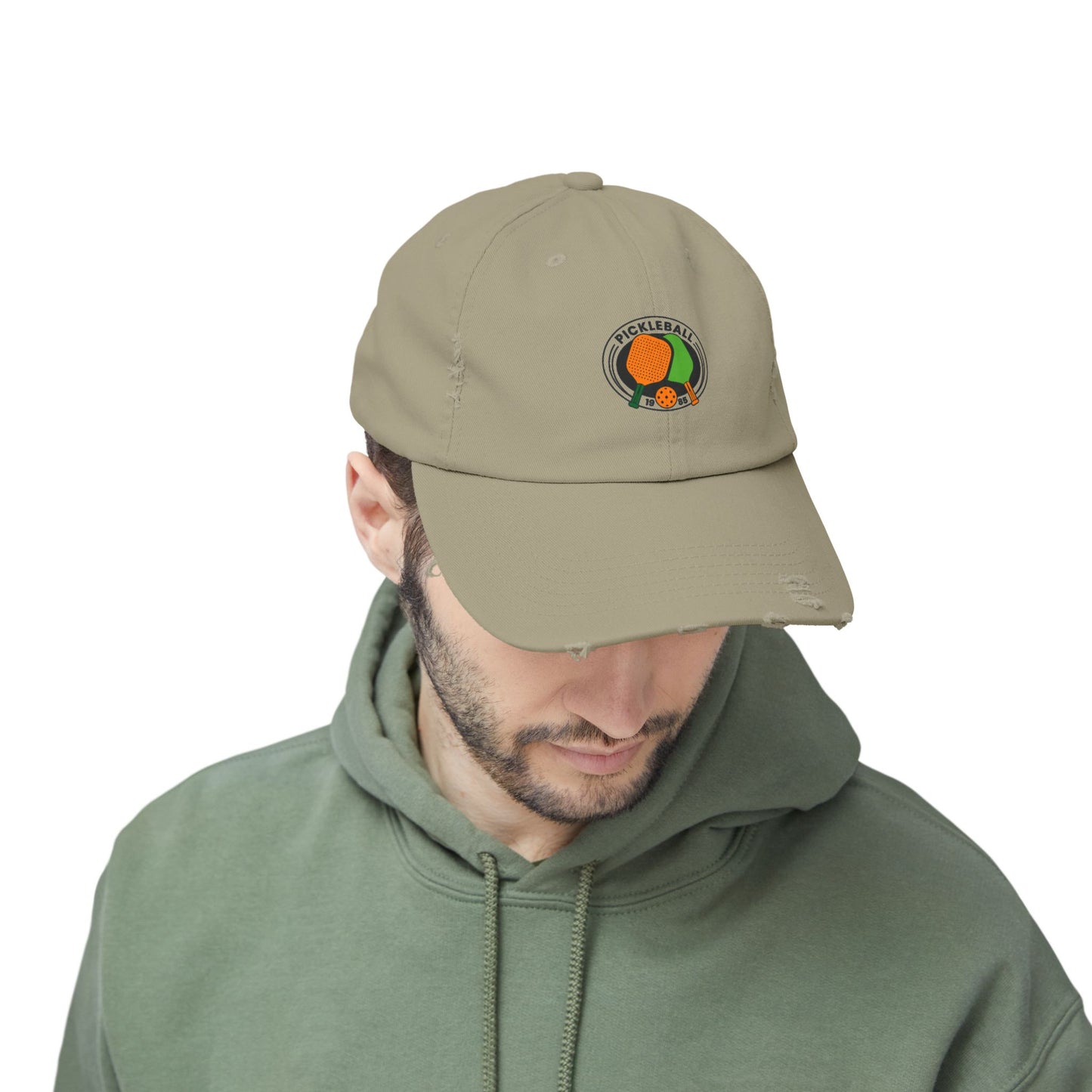 Pickle Ball 1985 Vintage Distressed Dad Hat Unisex Adjustable Cotton Twill Baseball Cap for Casual Everyday Wear