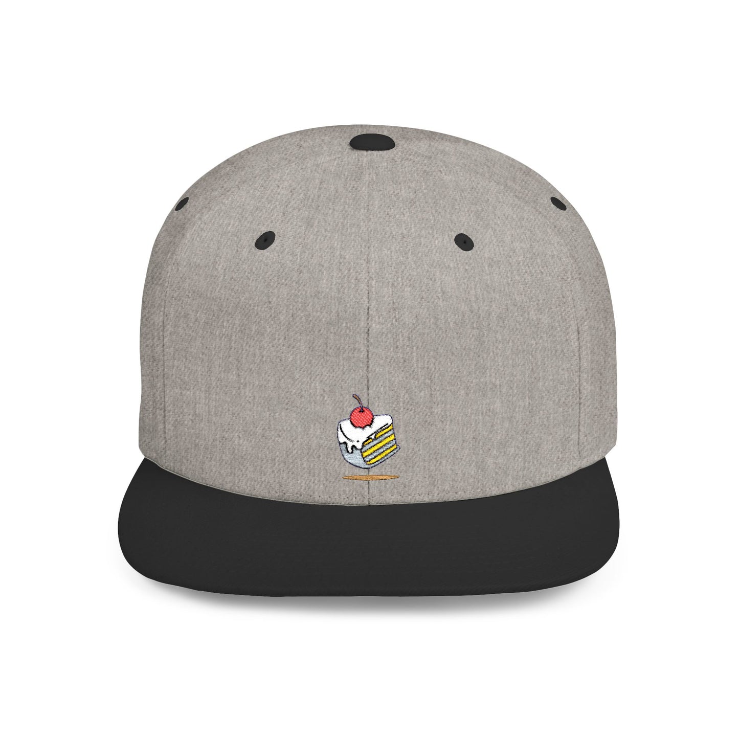 Icons Embroidered Cake Pink Flat Bill Snapback – Lightweight, Custom Fit, Premium Quality