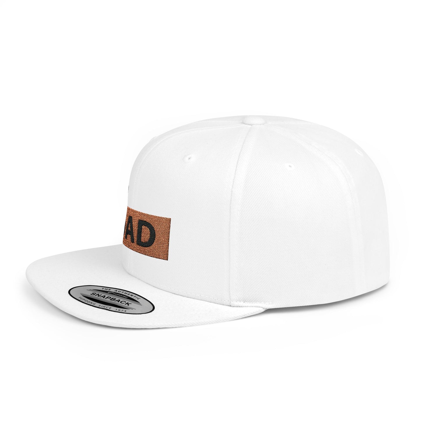 Dad Flat Bill Snapback – Lightweight, Custom Fit, Premium Quality