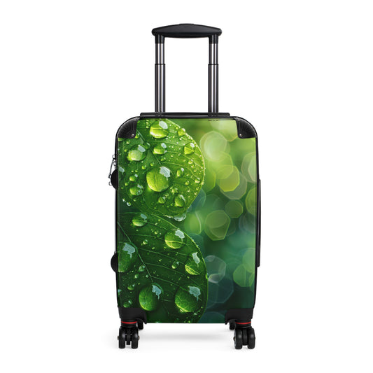 Nature Green Leaves Art Carry-On Suitcase - Stylish Luggage for Travelers
