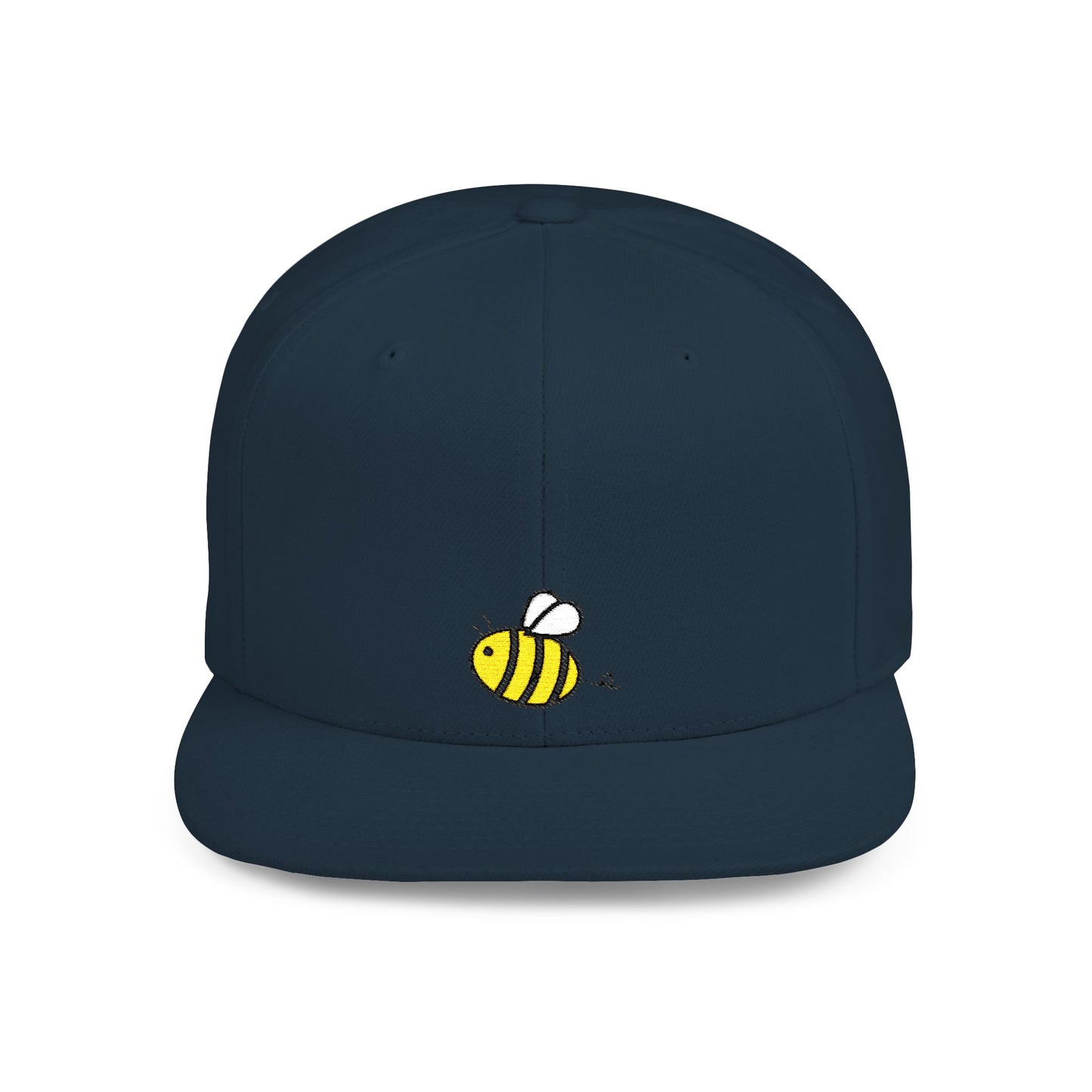 Icons Embroidered Bee Flat Bill Snapback – Lightweight, Custom Fit, Premium Quality