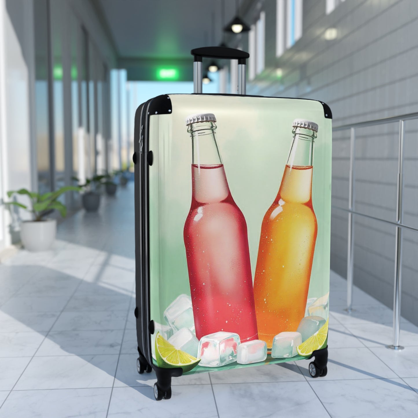 Nature Summer Carbonate Cold Drink Carry-On Suitcase - Stylish Luggage for Travelers