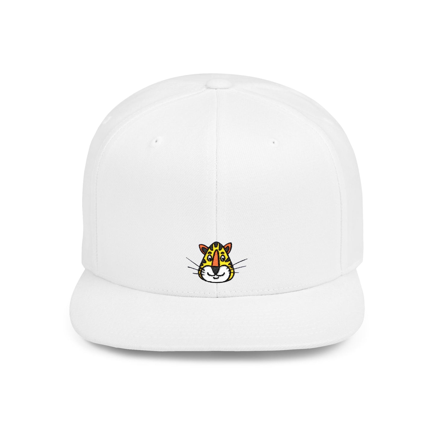 Icons Embroidered Tiger 2 Flat Bill Snapback – Lightweight, Custom Fit, Premium Quality