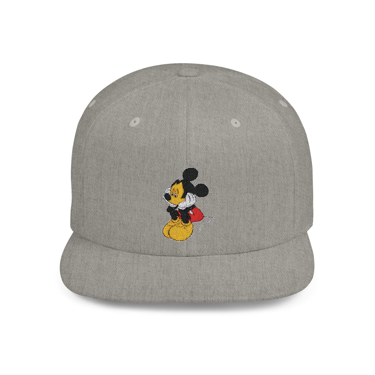 Mickey Mouse Sad Disney Flat Bill Snapback – Lightweight, Custom Fit, Premium Quality