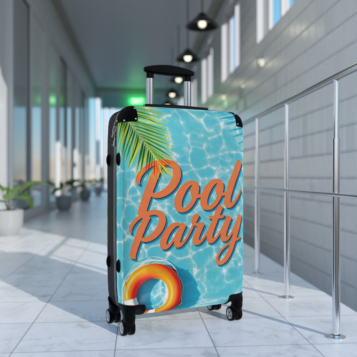 Nature Summer Pool Party Carry-On Suitcase - Stylish Luggage for Travelers