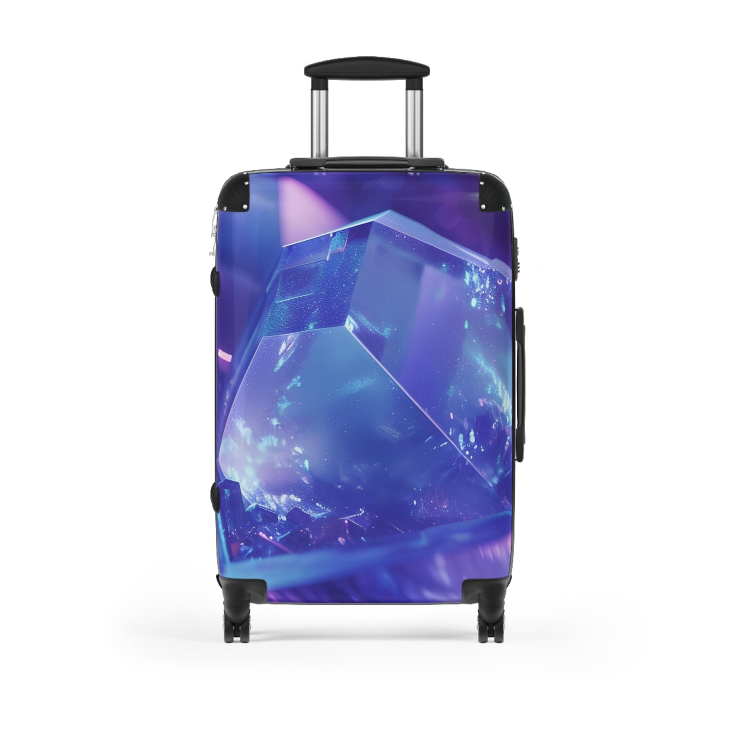 Abstract Sparkling Gemstone Art Carry-On Suitcase - Stylish Luggage for Travelers