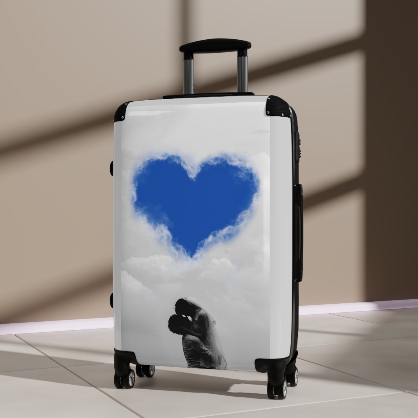 Love Couple Cloudy Art Carry-On Suitcase - Stylish Luggage for Travelers