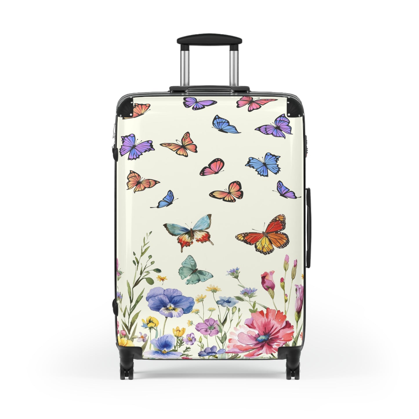 Nature Flowers Floral Butterflies Art Carry-On Suitcase - Stylish Luggage for Travelers