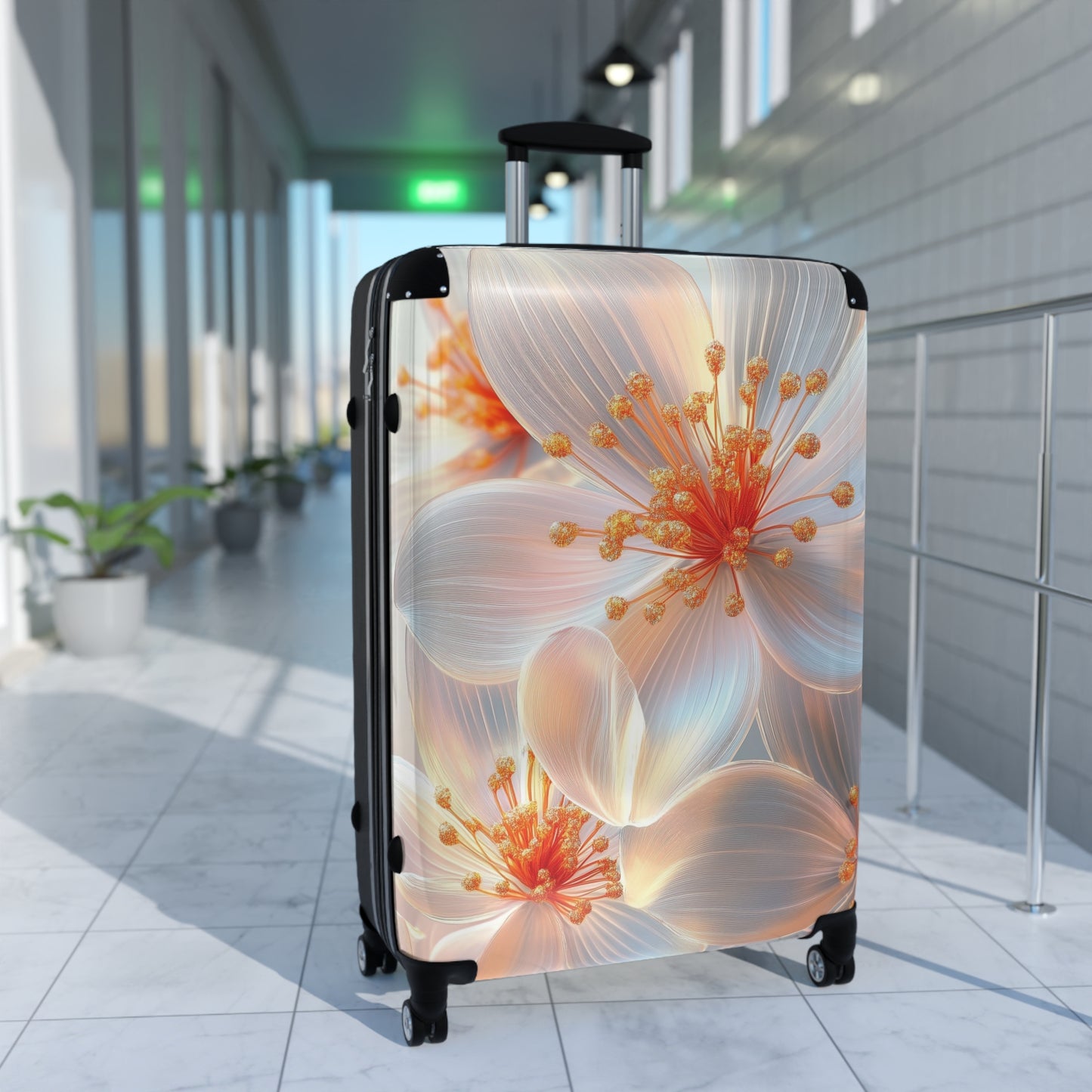 Nature Flowers Floral Stamens Art Carry-On Suitcase - Stylish Luggage for Travelers