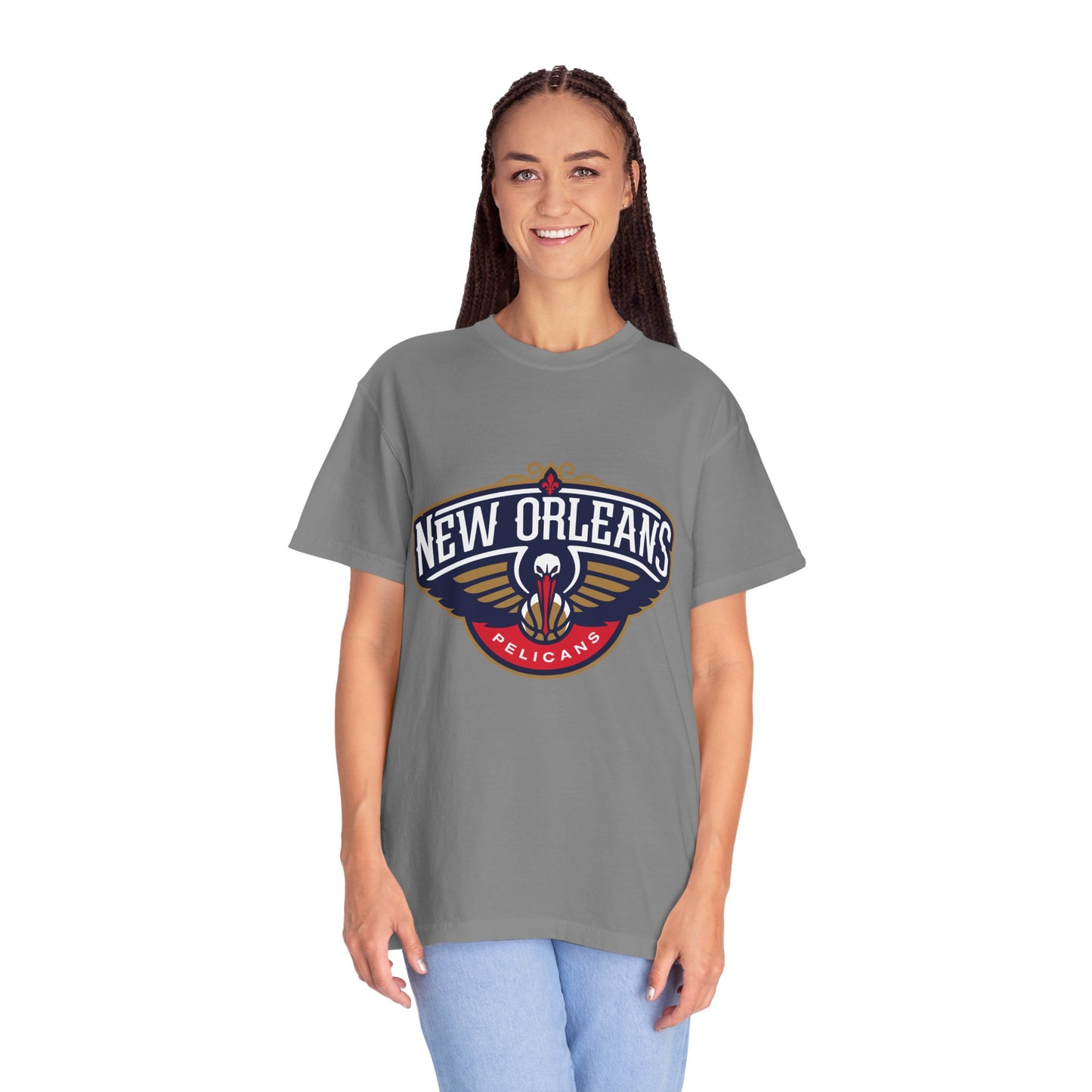 New Orleans Pelicans Garment-Dyed T-Shirt – Premium Cotton Tee for Customization