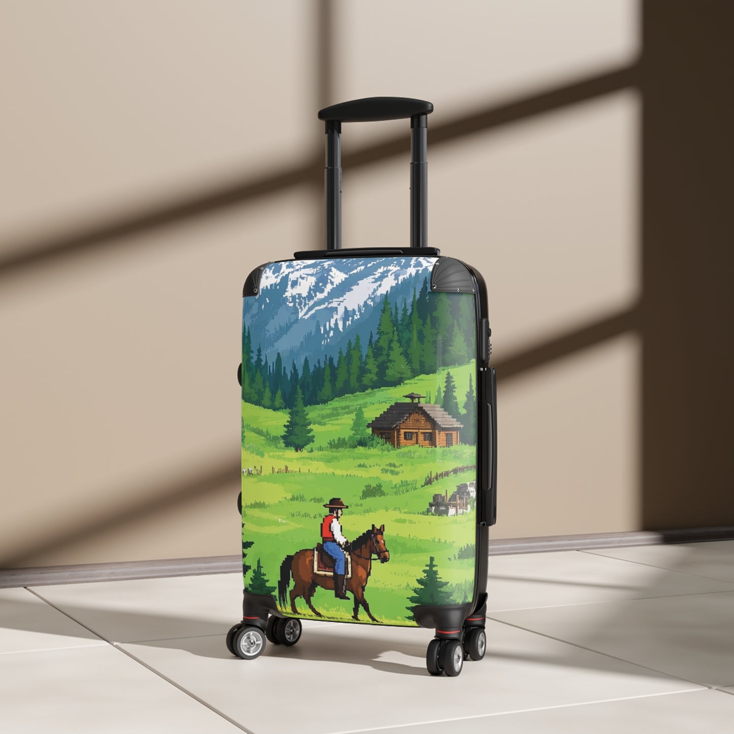 Nature Summer Forest FLoating Carry-On Suitcase - Stylish Luggage for Travelers