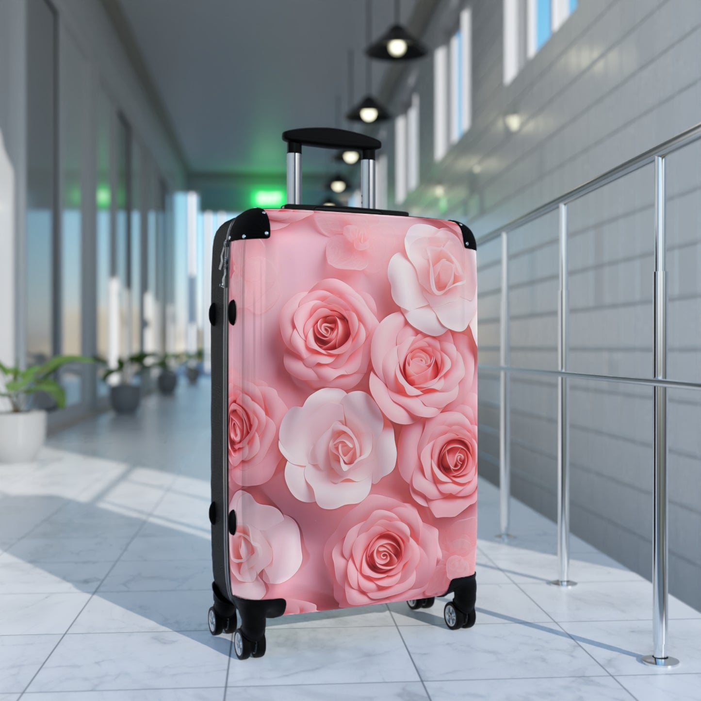 Nature Flowers Floral Pink Art Carry-On Suitcase - Stylish Luggage for Travelers