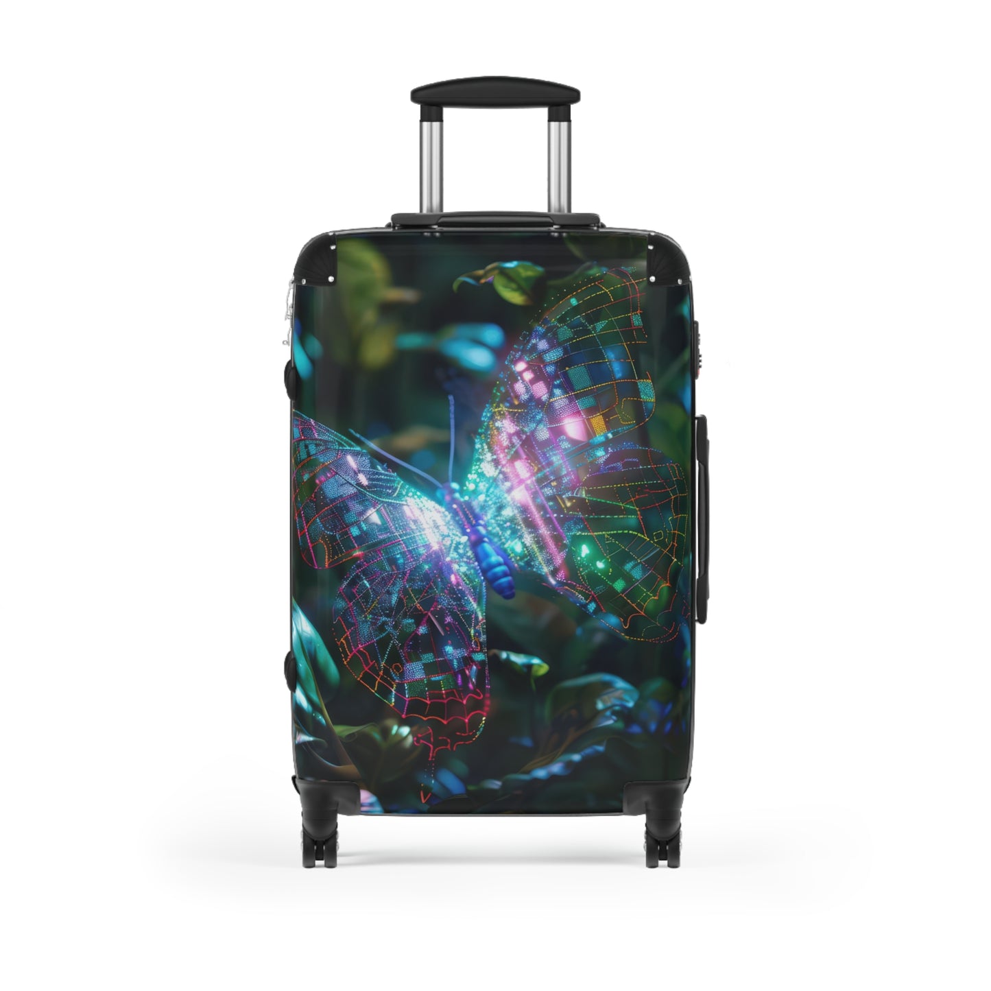 Nature Butterflies Glowing Art Carry-On Suitcase - Stylish Luggage for Travelers