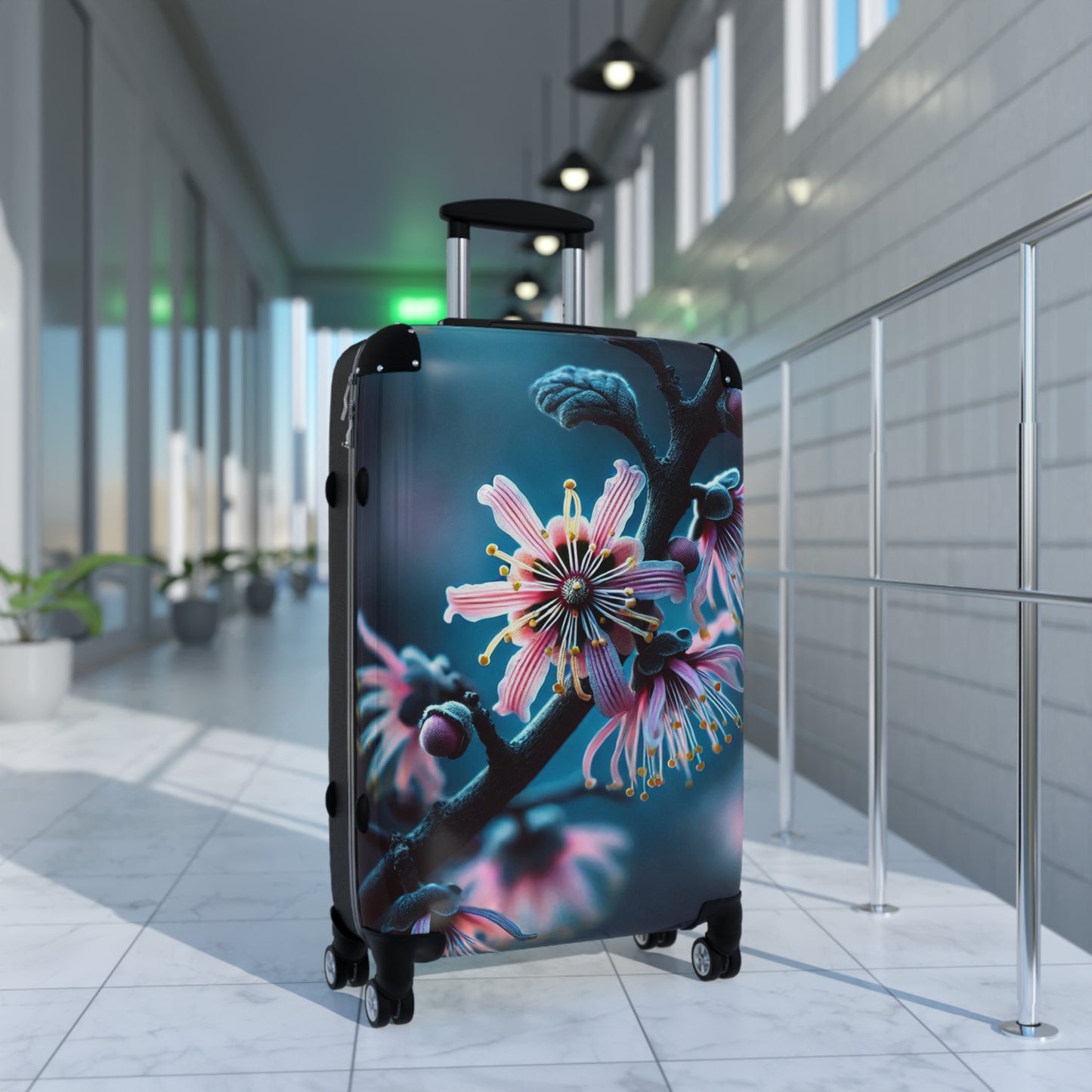 Nature Flowers Floral Beautiful Purple Art Carry-On Suitcase - Stylish Luggage for Travelers