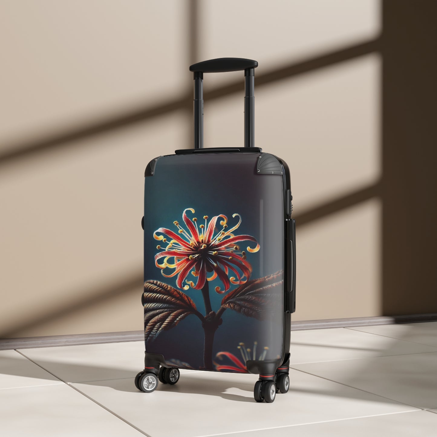 Nature Flowers Floral Beautiful Cosmos Flowers Art Carry-On Suitcase - Stylish Luggage for Travelers