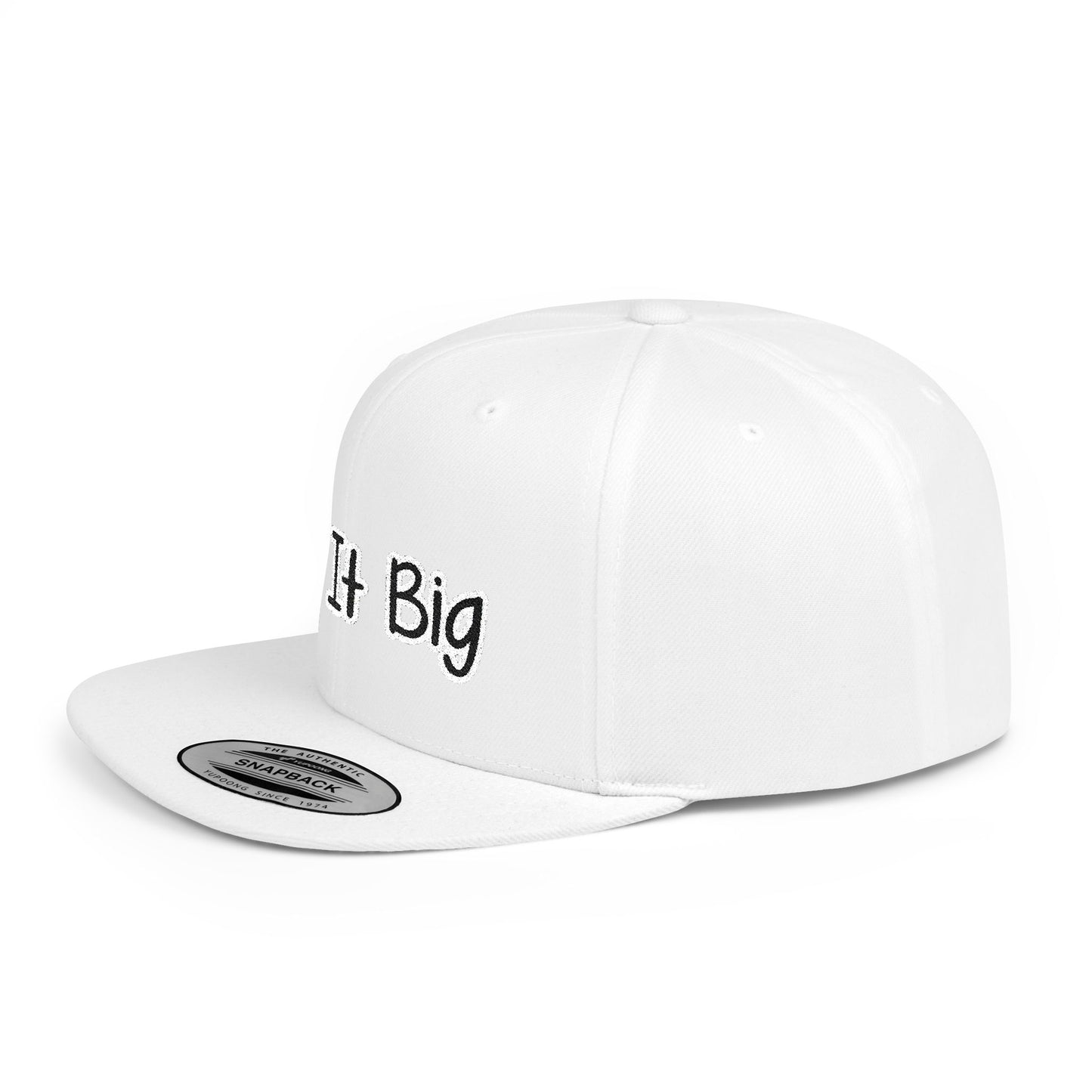 Text Do It Big Flat Bill Snapback – Lightweight, Custom Fit, Premium Quality
