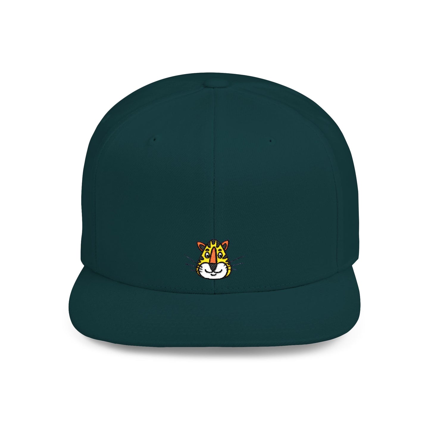 Icons Embroidered Tiger 2 Flat Bill Snapback – Lightweight, Custom Fit, Premium Quality