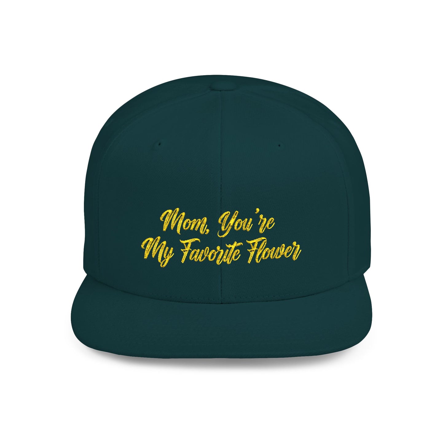 Text Mom You're My Favorite Color Flat Bill Snapback – Lightweight, Custom Fit, Premium Quality