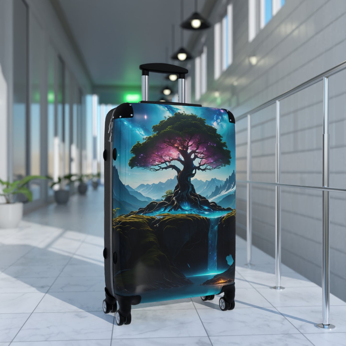 Fantasy Forest Trees Nature Art Carry-On Suitcase - Stylish Luggage for Travelers