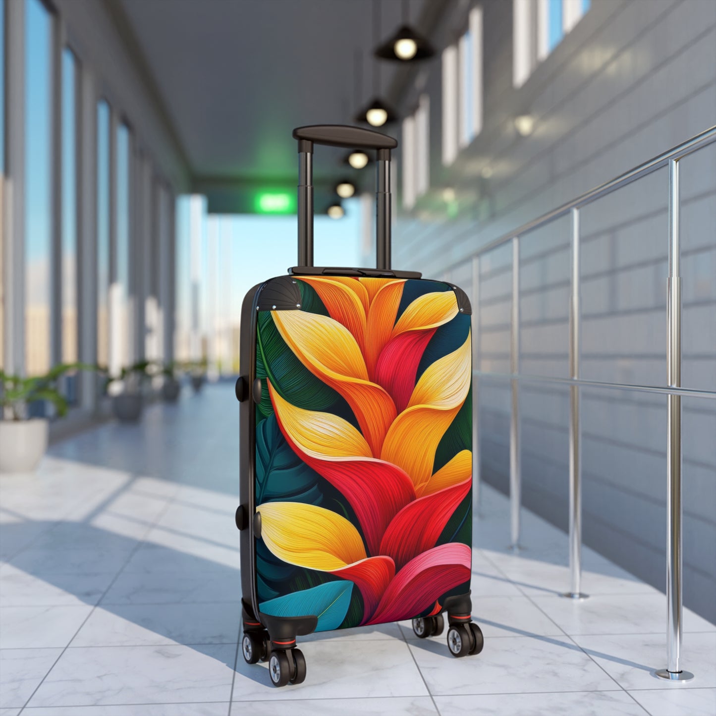 Nature Flowers Floral Tropical Bloom Art Carry-On Suitcase - Stylish Luggage for Travelers