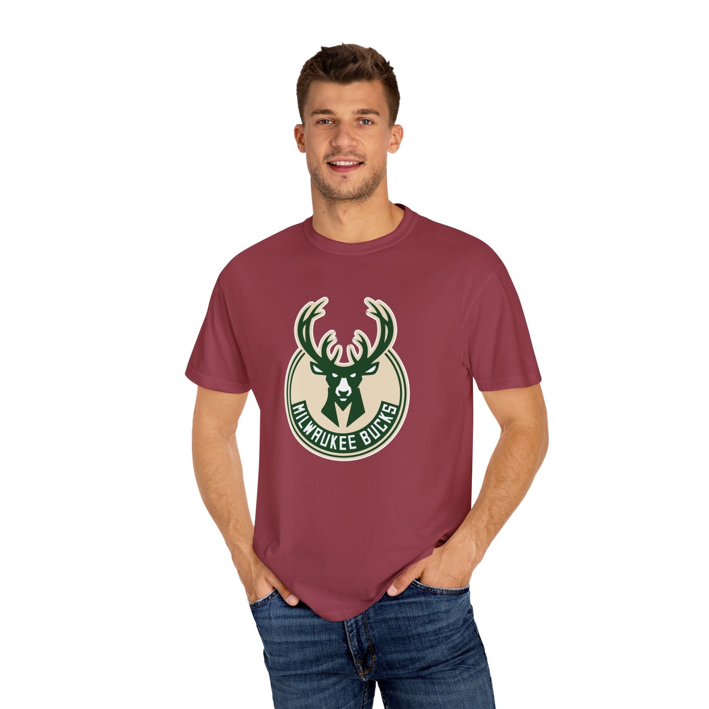 Milwaukee Bucks Play To Win Garment-Dyed T-Shirt – Premium Cotton Tee for Customization