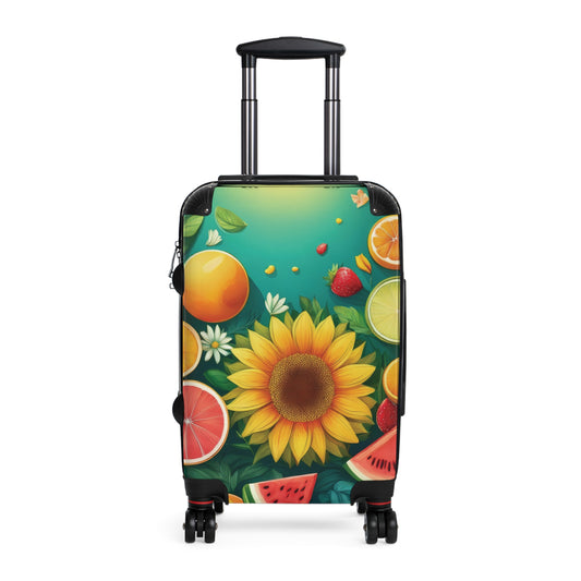 Nature Summer Fruits Flower Carry-On Suitcase - Stylish Luggage for Travelers