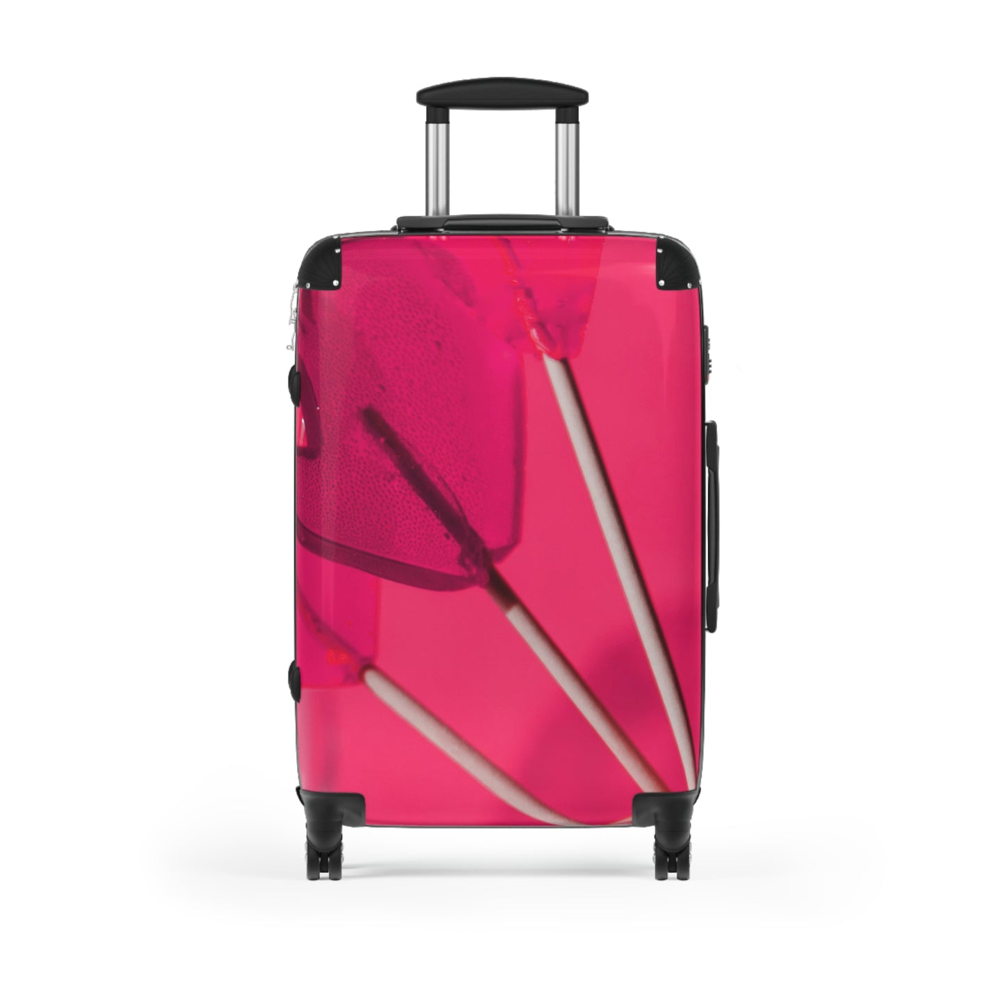 Love Pink Heart Art Carry-On Suitcase - Stylish Luggage for Travelers