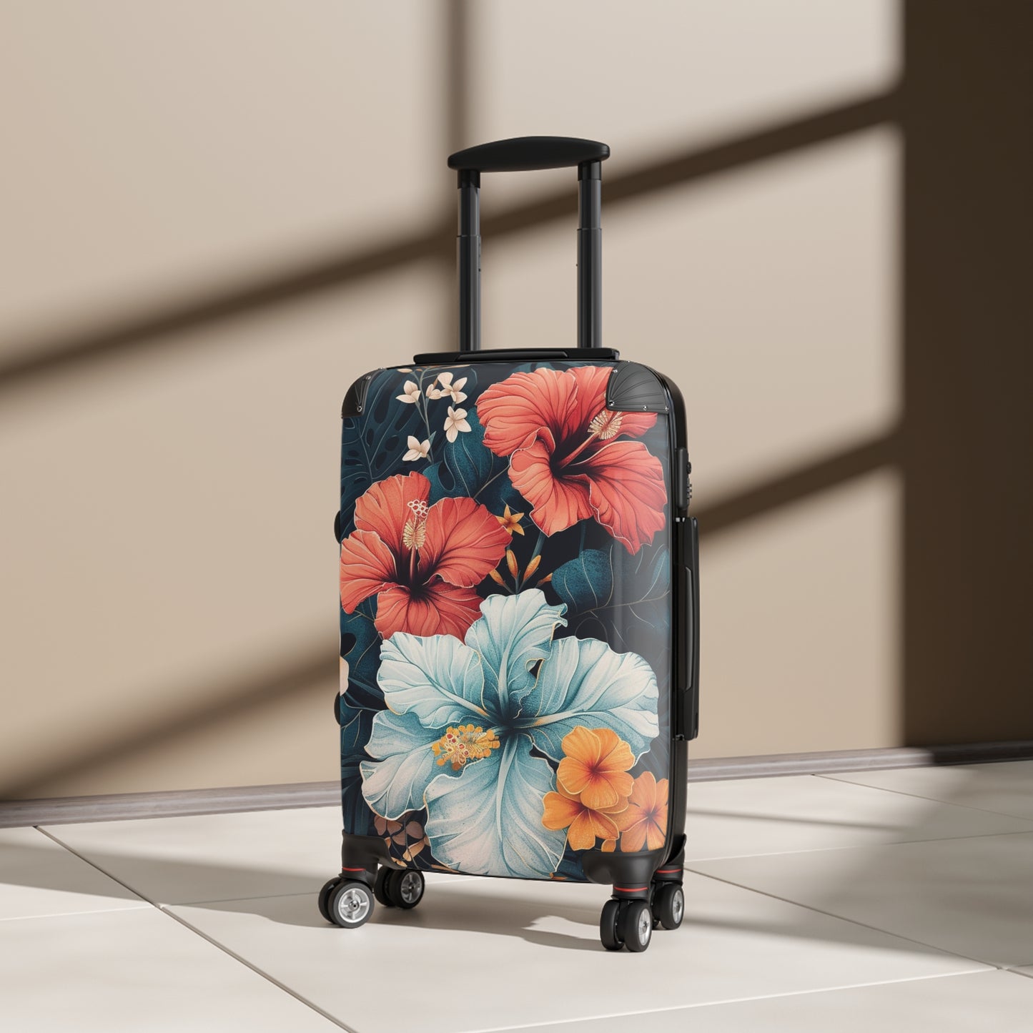 Nature Flowers Floral Animated Flower Art Carry-On Suitcase - Stylish Luggage for Travelers