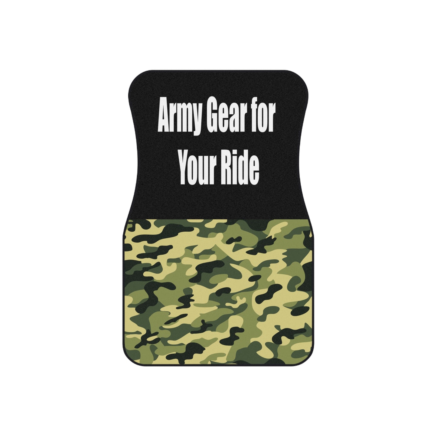 Army Gear for Your Ride Car Floor Mats – 2-Piece Front Set, Durable & Stylish, Universal Fit