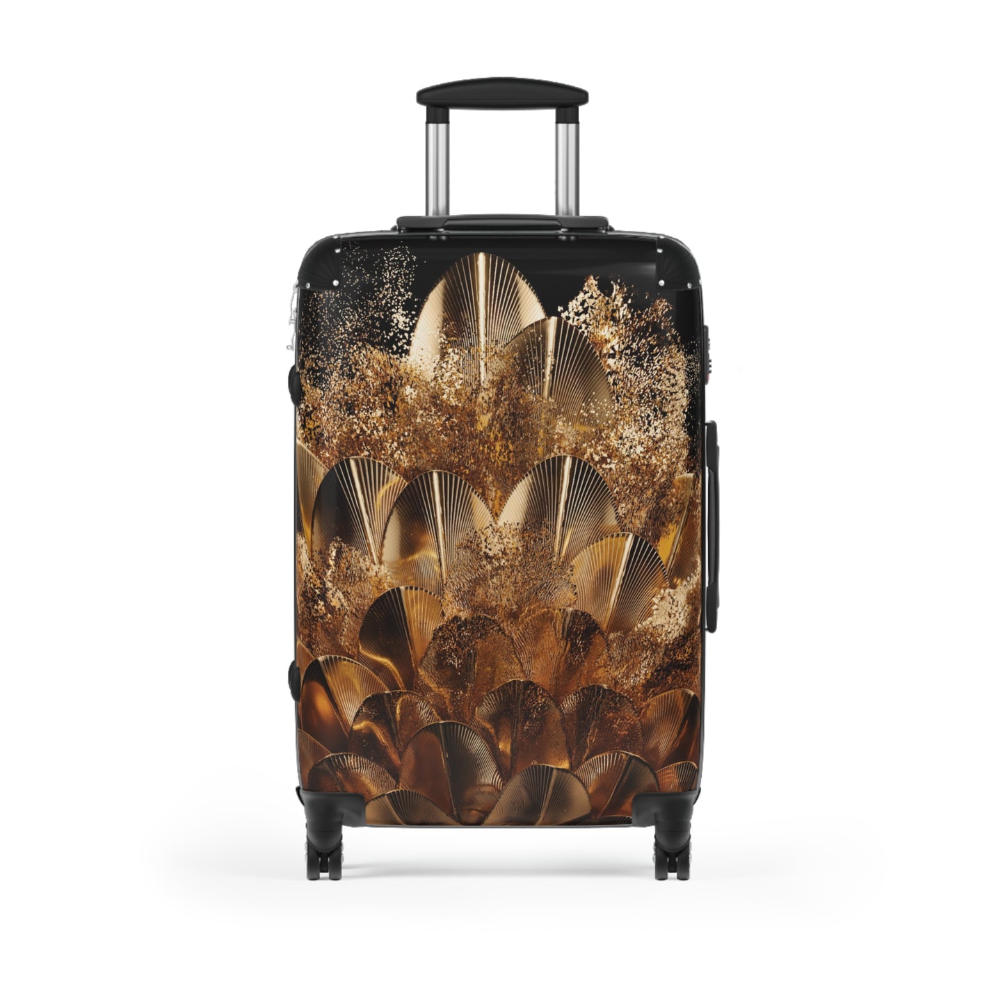 Abstract Peacock Feathers Art Carry-On Suitcase - Stylish Luggage for Travelers