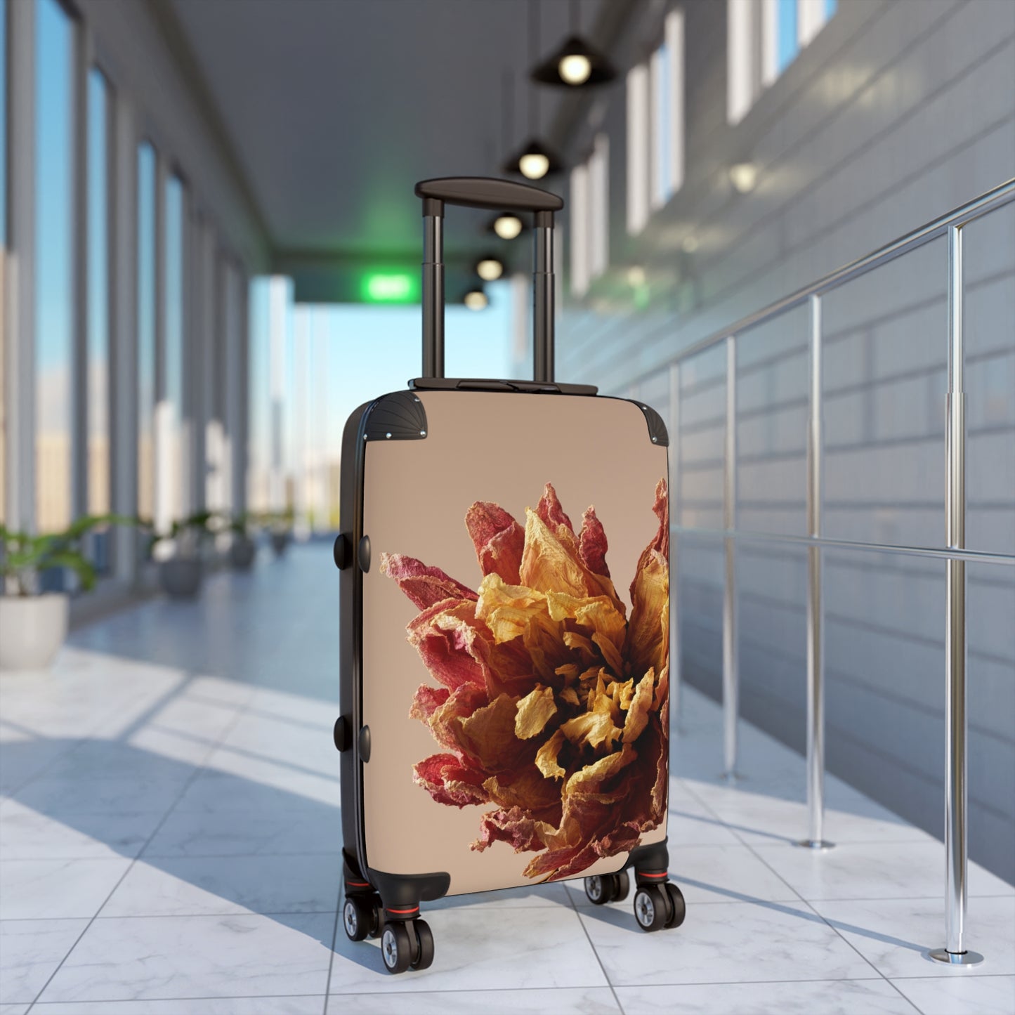 Nature Flowers Floral Dahlia Art Carry-On Suitcase - Stylish Luggage for Travelers