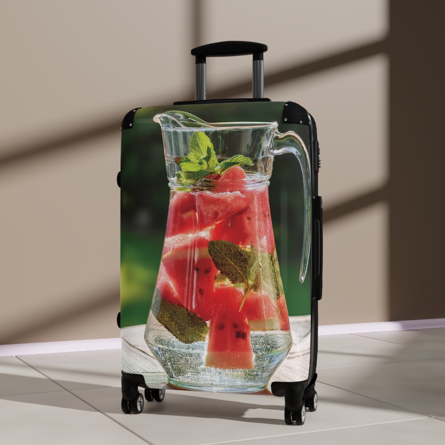 Nature Summer Watermelon Mint Carry-On Suitcase - Stylish Luggage for Travelers