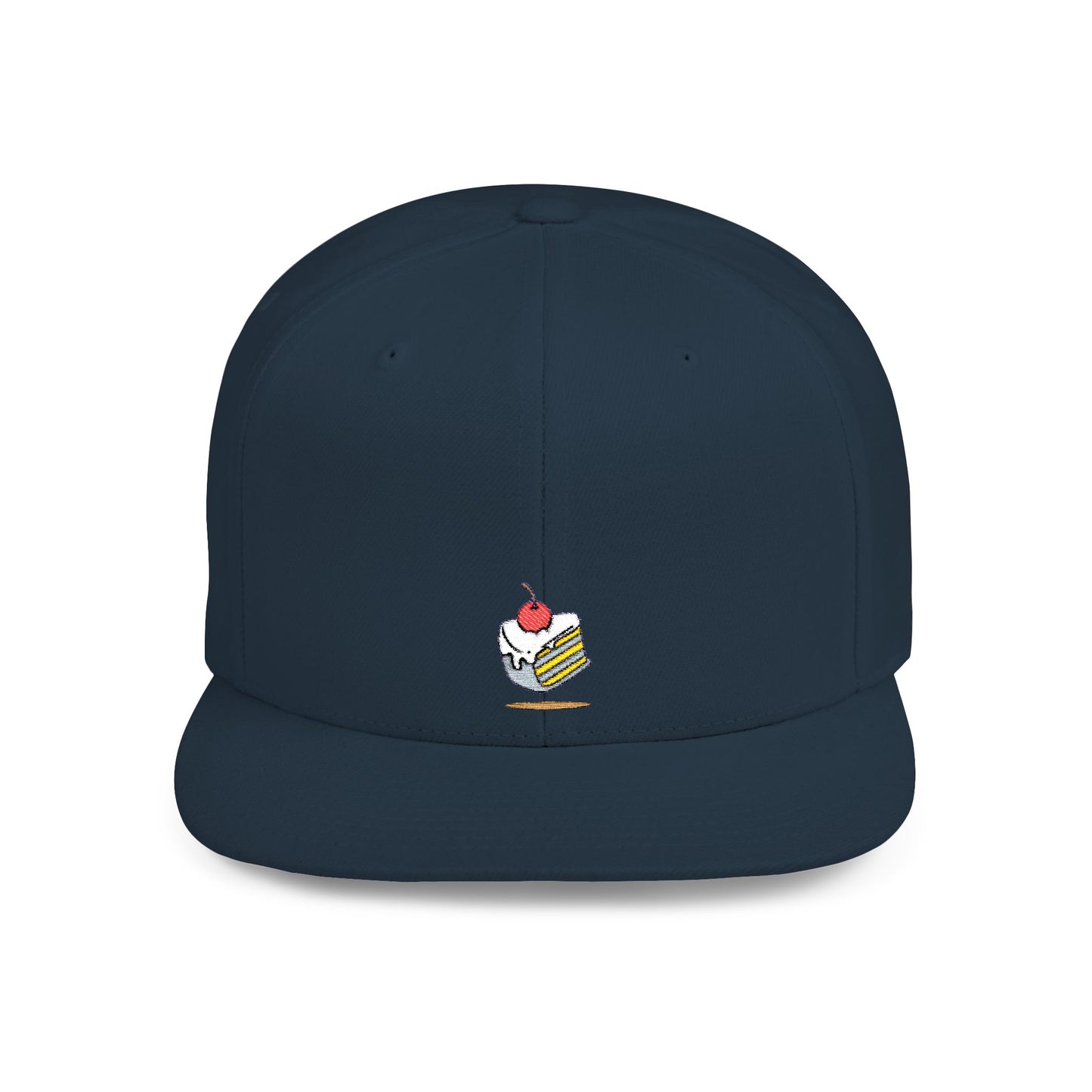 Icons Embroidered Cake Pink Flat Bill Snapback – Lightweight, Custom Fit, Premium Quality