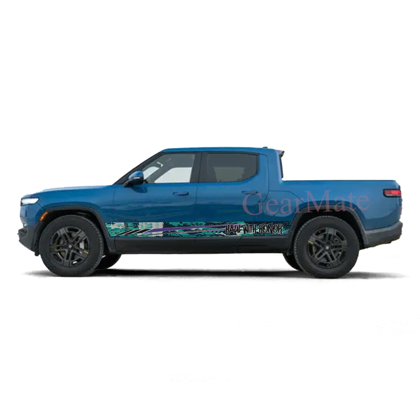 Haul With Honor Rocker Panel Graphic Decal Kit (Left & Right Sides) - High Quality Vinyl for Trucks & SUVs