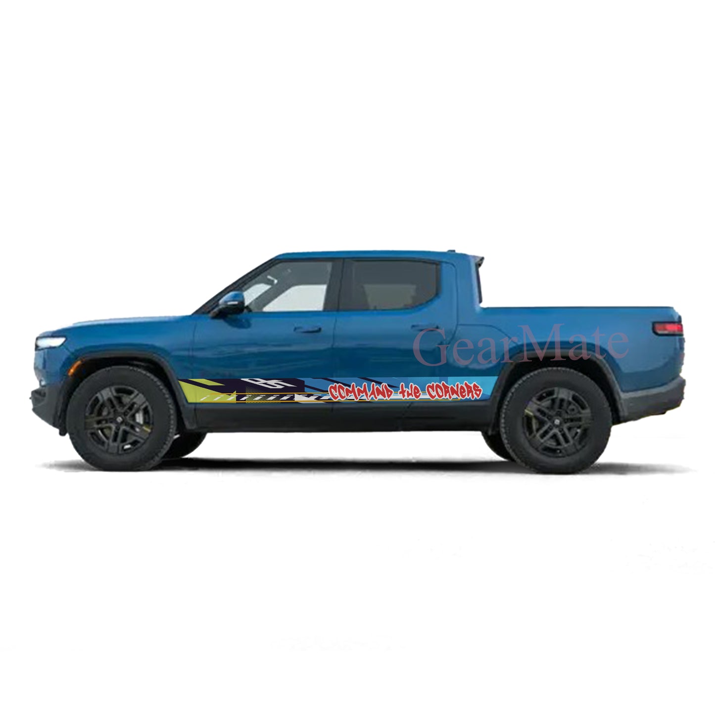 Command the Corners Rocker Panel Graphic Decal Kit (Left & Right Sides) - High Quality Vinyl for Trucks & SUVs