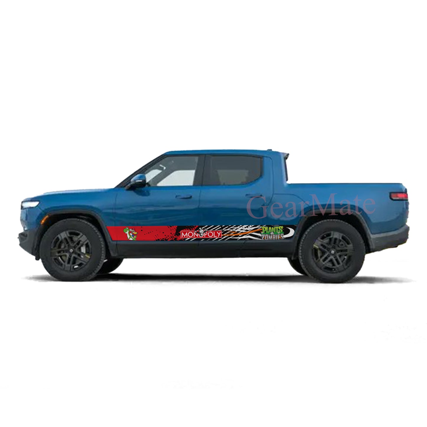 Monopoly Games Rocker Panel Graphic Decal Kit (Left & Right Sides) - High Quality Vinyl for Trucks & SUVs
