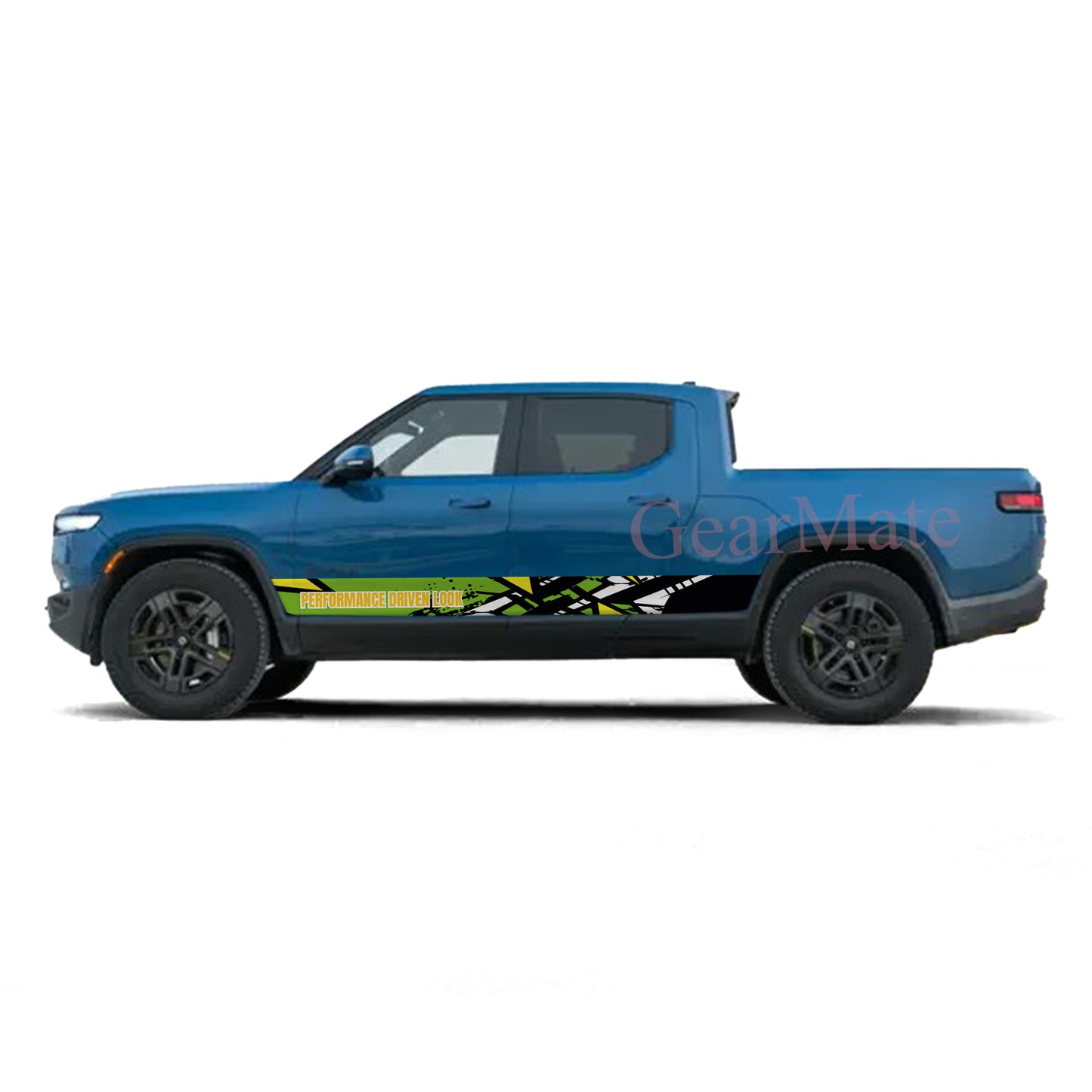 Performance Driven Look Rocker Panel Graphic Decal Kit (Left & Right Sides) - High Quality Vinyl for Trucks & SUVs