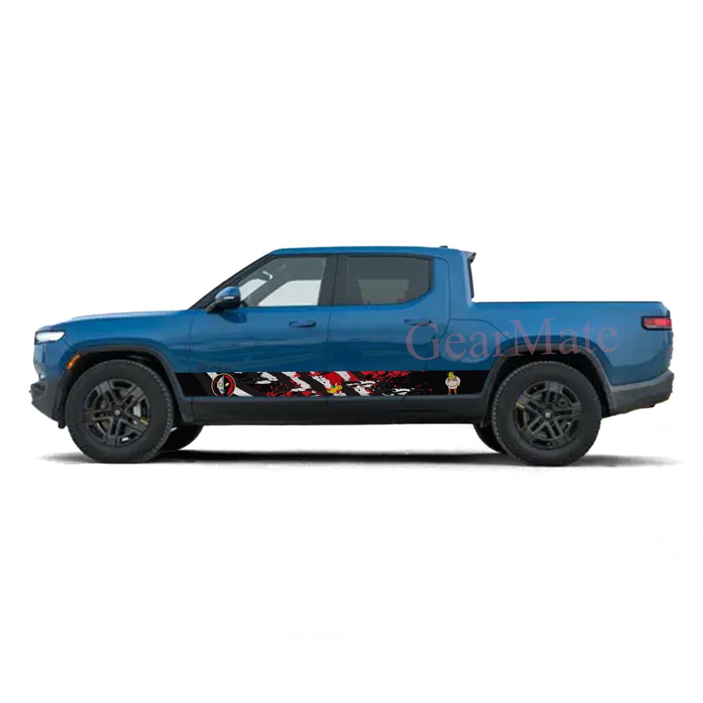 Engineered For Speed Pica Pau Rocker Panel Graphic Decal Kit (Left & Right Sides) - High Quality Vinyl for Trucks & SUVs