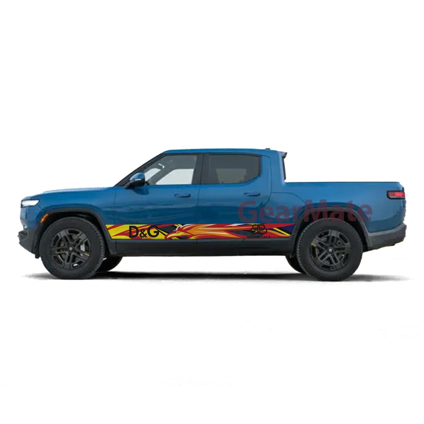 D&G Rocker Panel Graphic Decal Kit (Left & Right Sides) - High Quality Vinyl for Trucks & SUVs