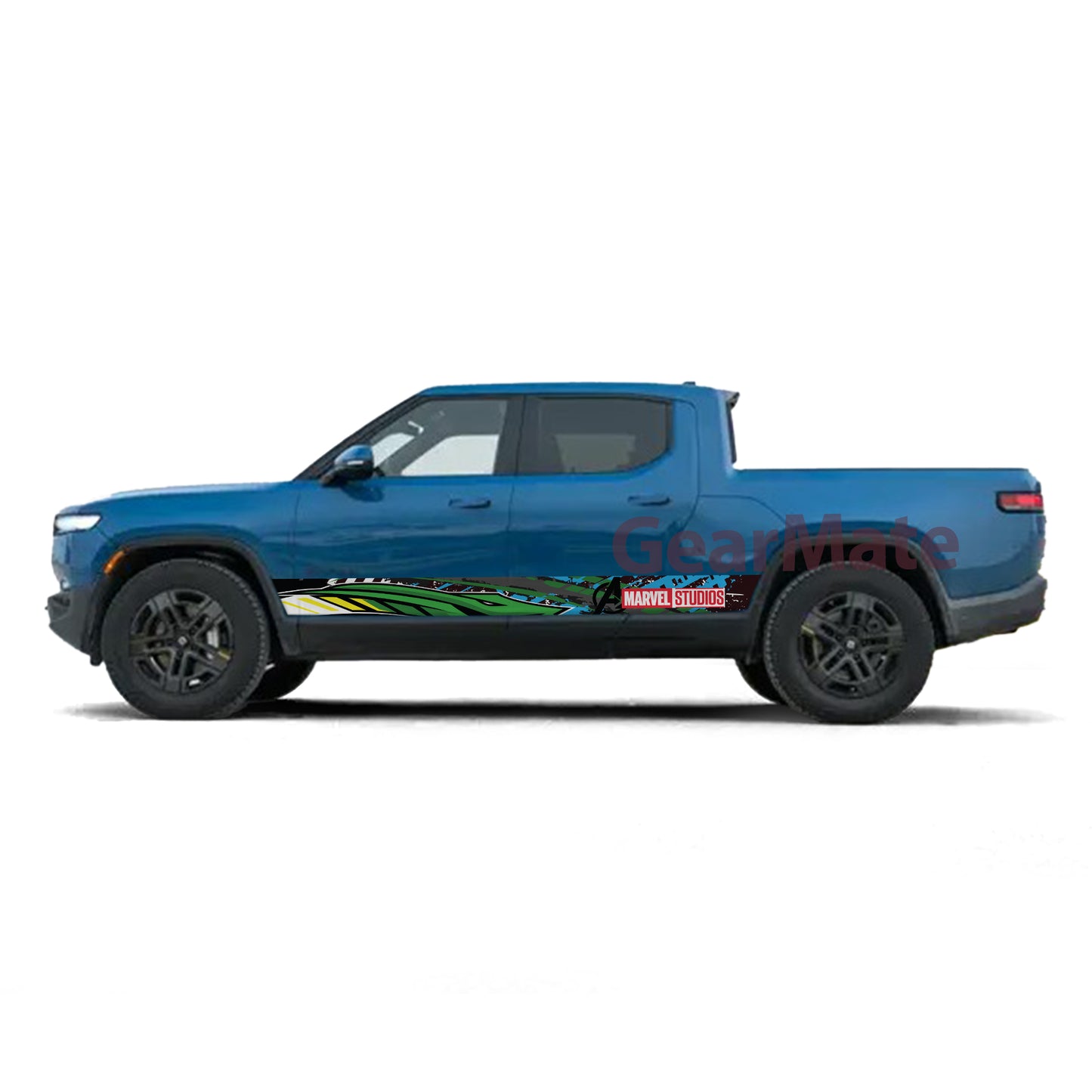 Racing Snake Marvel Avengers Rocker Panel Graphic Decal Kit (Left & Right Sides) - High Quality Vinyl for Trucks & SUVs