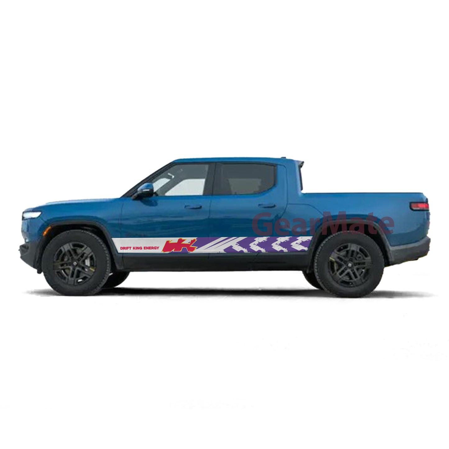 Drift King Energy Rocker Panel Graphic Decal Kit (Left & Right Sides) - High Quality Vinyl for Trucks & SUVs