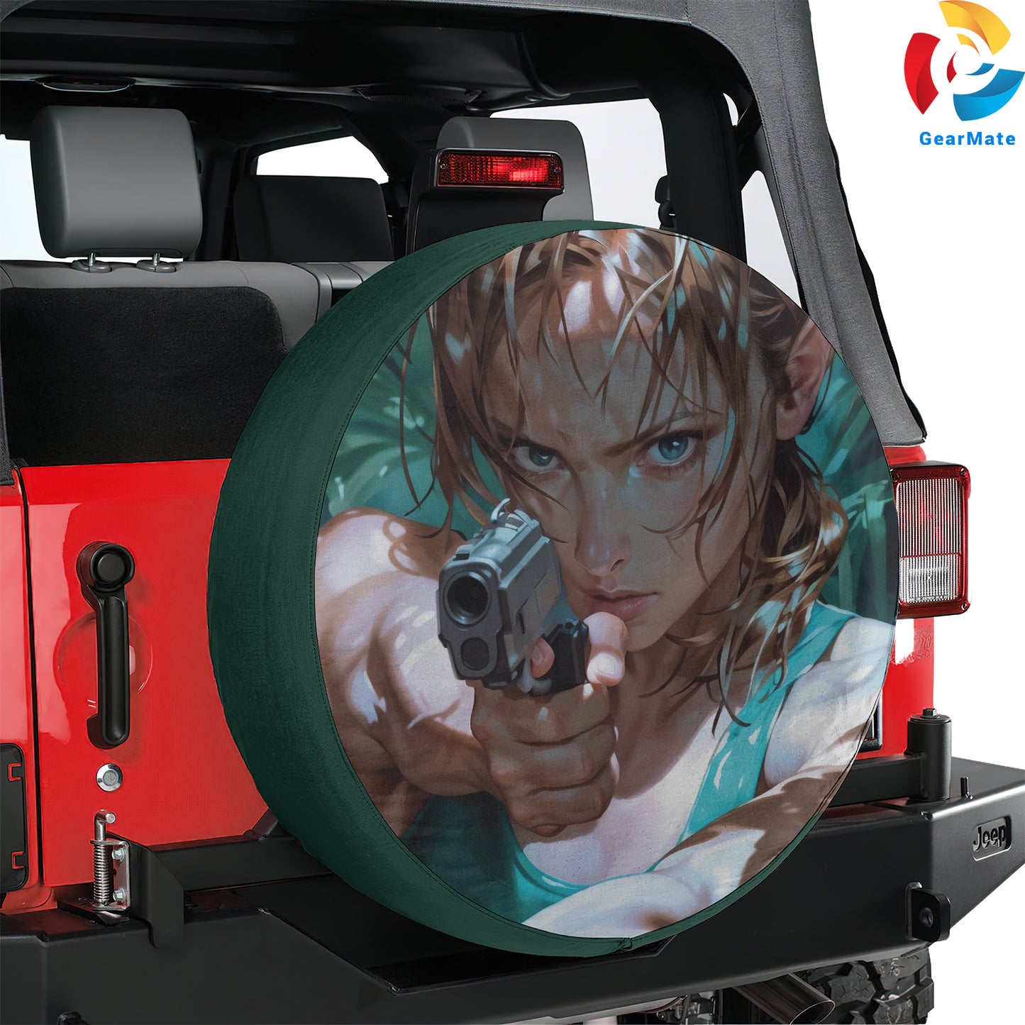 Tom Raider Lara Croft Video Games Spare Tire Cover – Premium Waterproof UV Resistant Protector