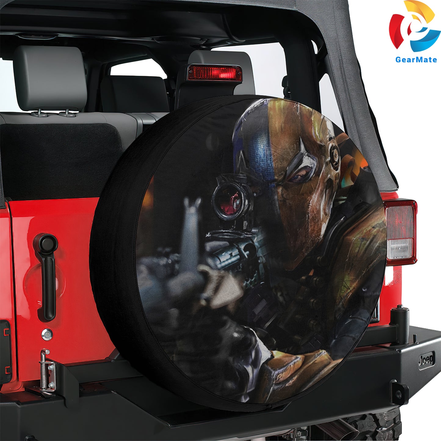 DC Deathstroke Spare Tire Cover – Premium Waterproof UV Resistant Protector