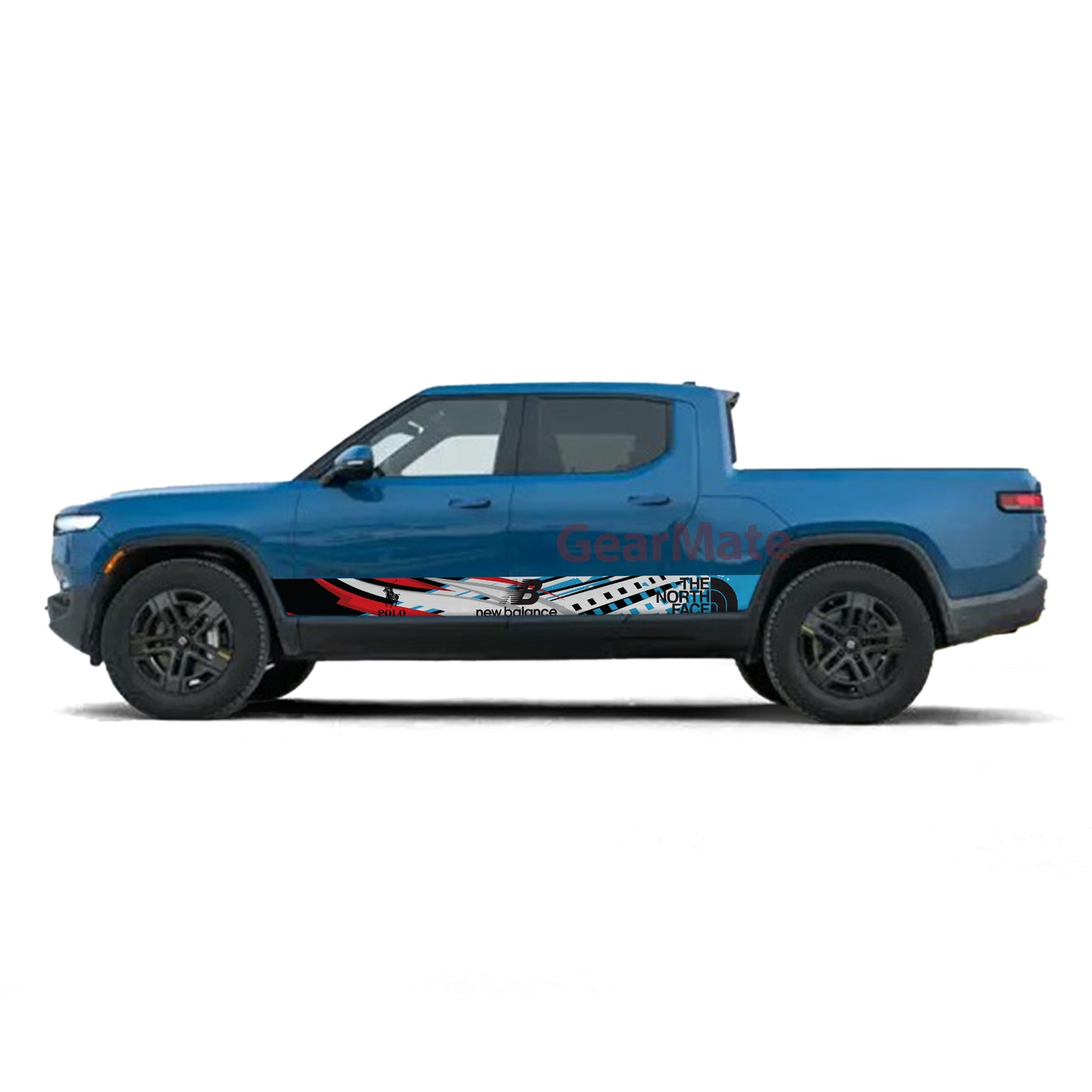 New Balance Fashion Rocker Panel Graphic Decal Kit (Left & Right Sides) - High Quality Vinyl for Trucks & SUVs