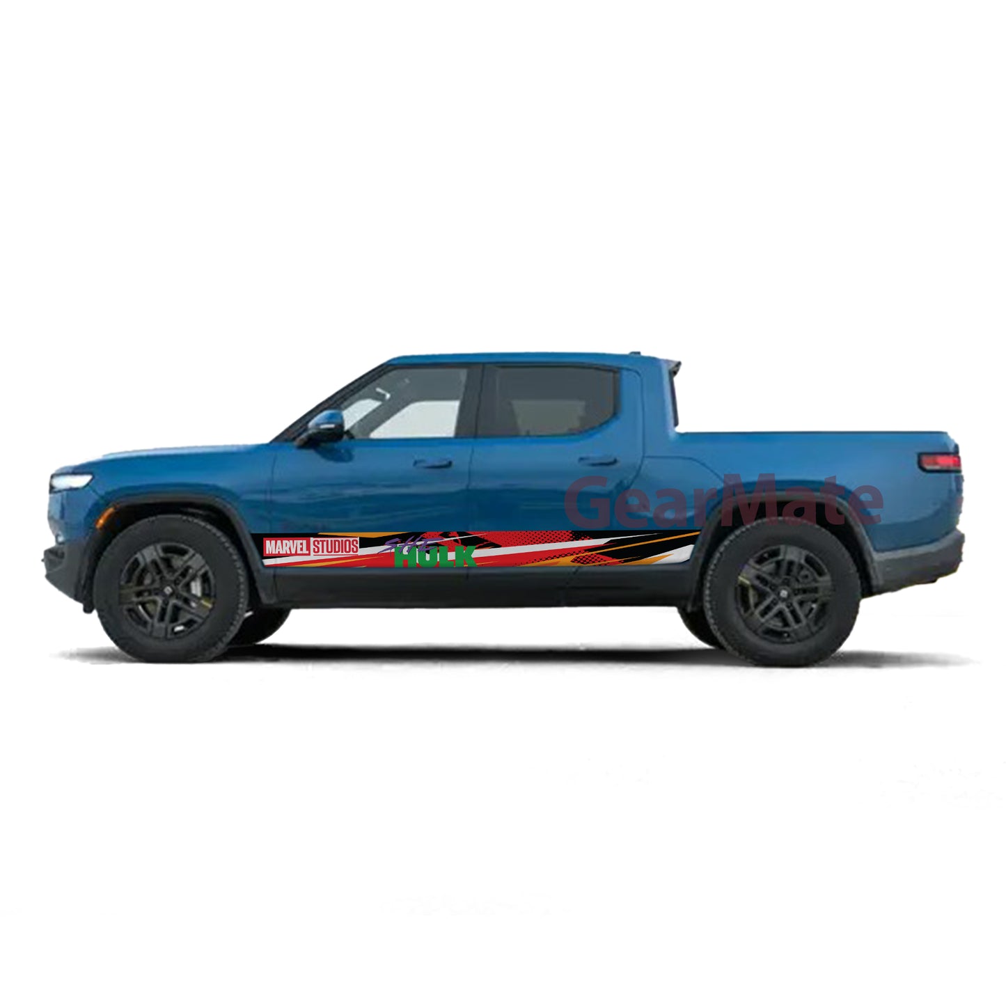 Racing Marvel She Hulk What If Rocker Panel Graphic Decal Kit (Left & Right Sides) - High Quality Vinyl for Trucks & SUVs