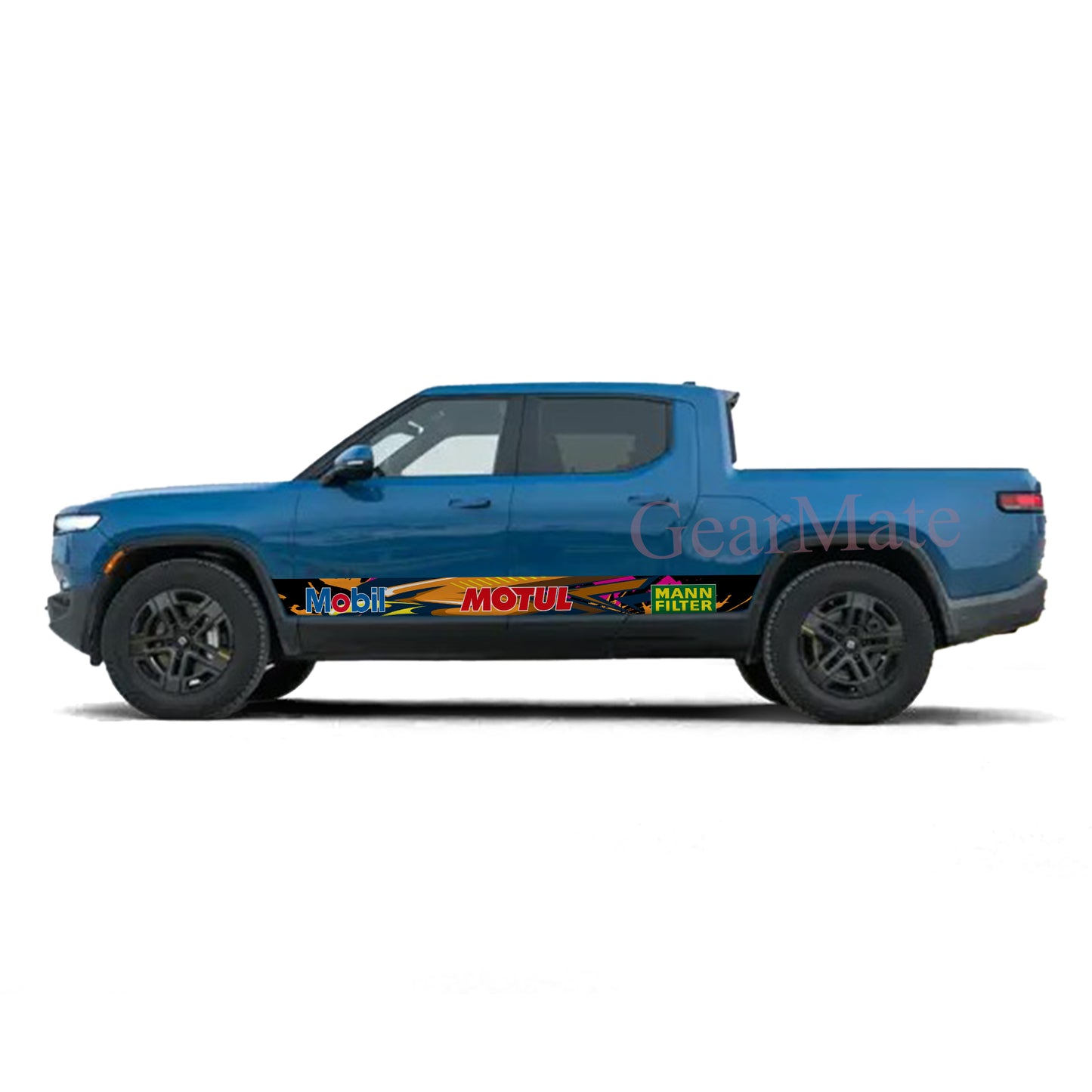 Eagle Pink Motul Rocker Panel Graphic Decal Kit (Left & Right Sides) - High Quality Vinyl for Trucks & SUVs