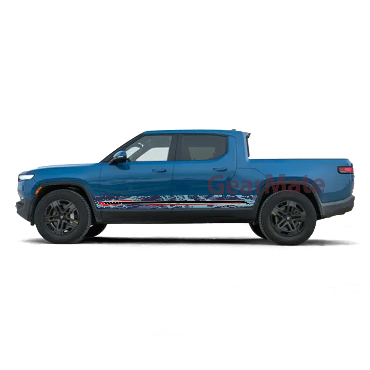 Camouflage Bold Moves Only Rocker Panel Graphic Decal Kit (Left & Right Sides) - High Quality Vinyl for Trucks & SUVs