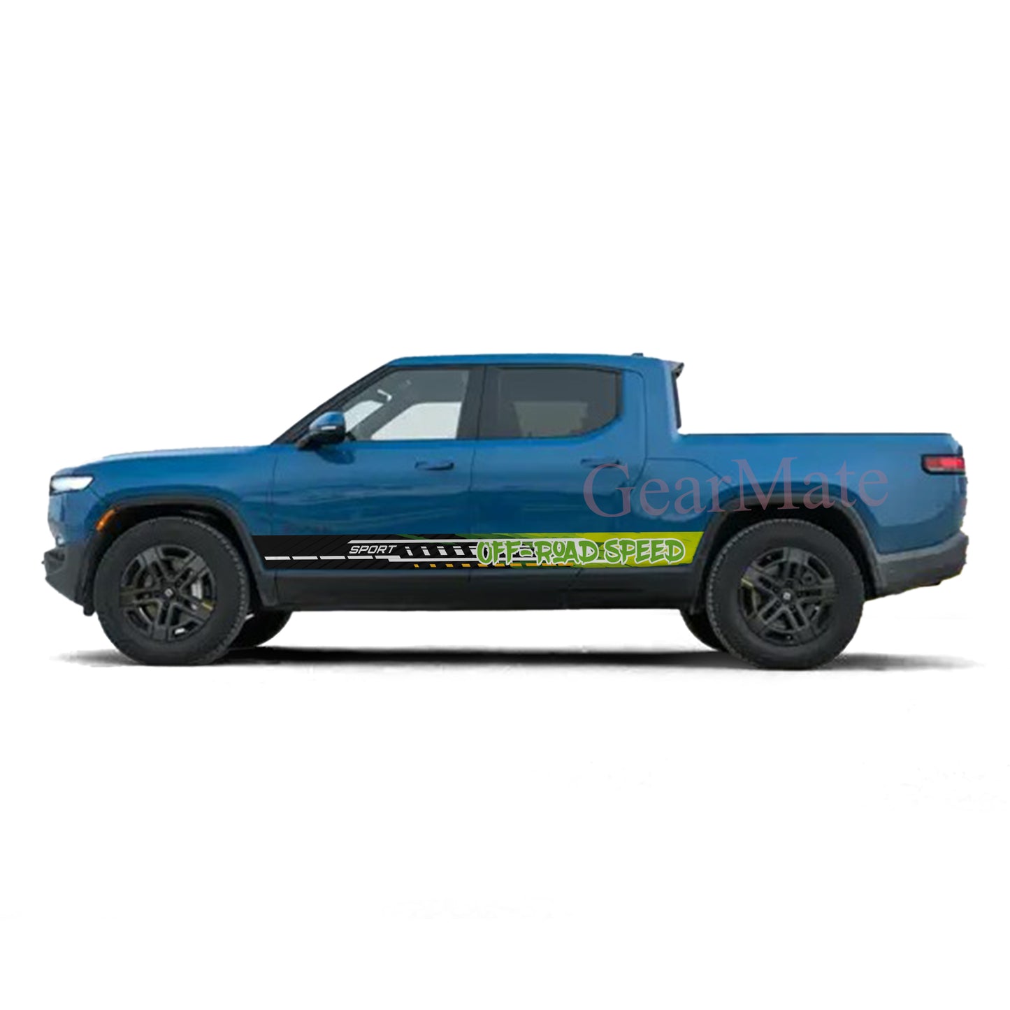 Off Road Speed Rocker Panel Graphic Decal Kit (Left & Right Sides) - High Quality Vinyl for Trucks & SUVs