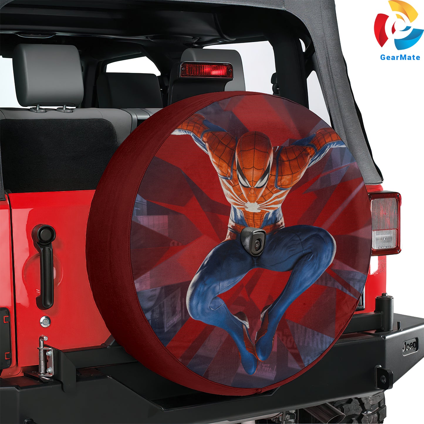 Spiderman Marvel Spare Tire Cover – Premium Waterproof UV Resistant Protector