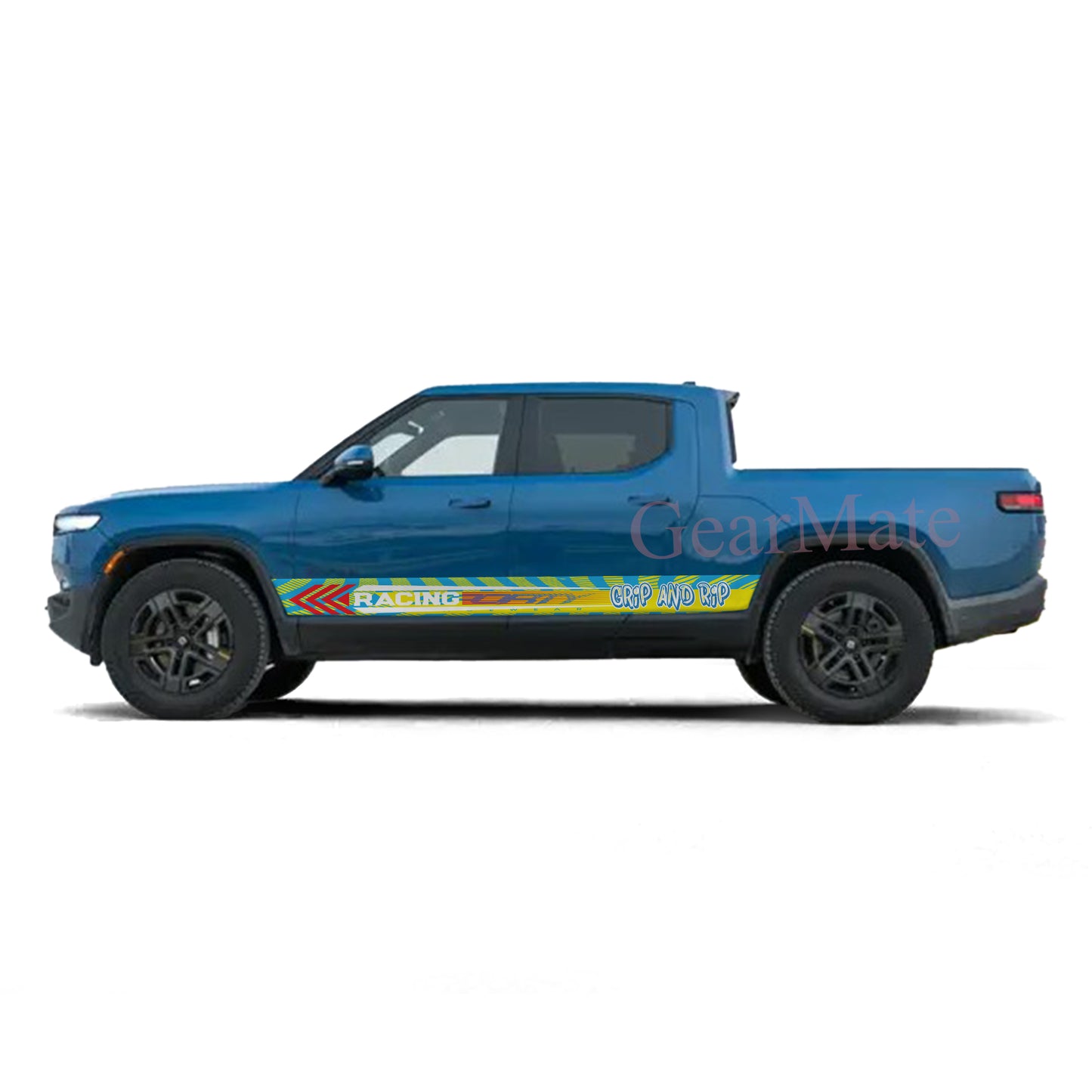 Grip and Rip Rocker Panel Graphic Decal Kit (Left & Right Sides) - High Quality Vinyl for Trucks & SUVs